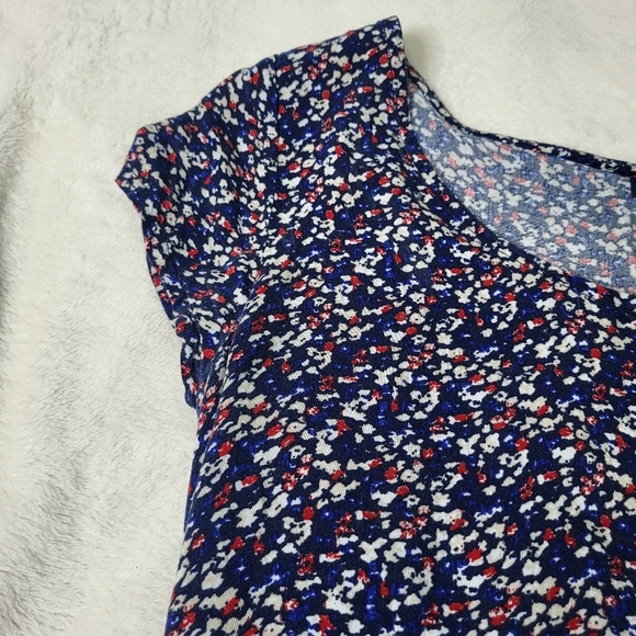 U.S Polo Assn Shorts Romper One Piece. Size Medium. Blue, Red & White. - Picture 10 of 13